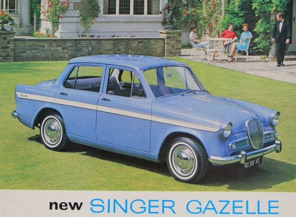 Singer Gazelle Modelprogram 1963 Carbrochure  (7830)